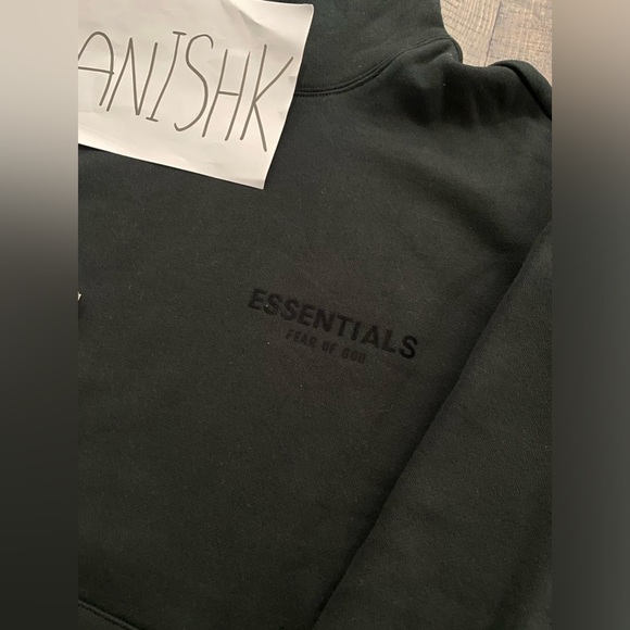 Black Essentials Hoodie - Picture 2 of 6